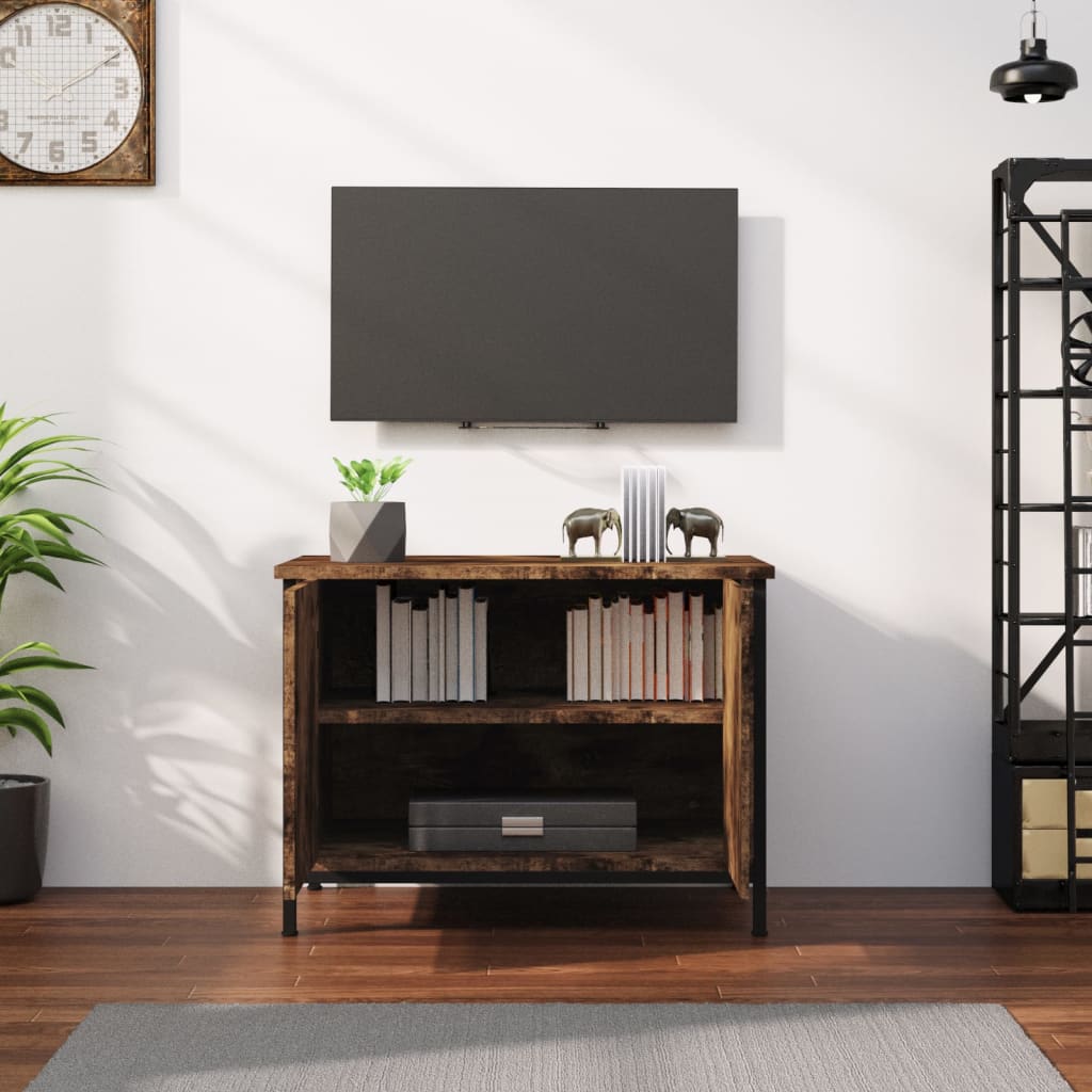 vidaXL Mobile TV con Ante Rovere Marrone 60x35x45 cm Legno Multistrato