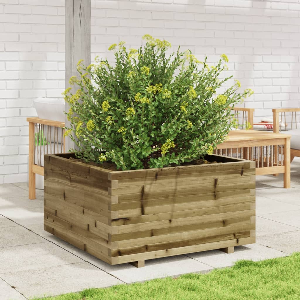 vidaXL Fioriera da Giardino 90x90x49,5 cm in Legno di Pino Impregnato