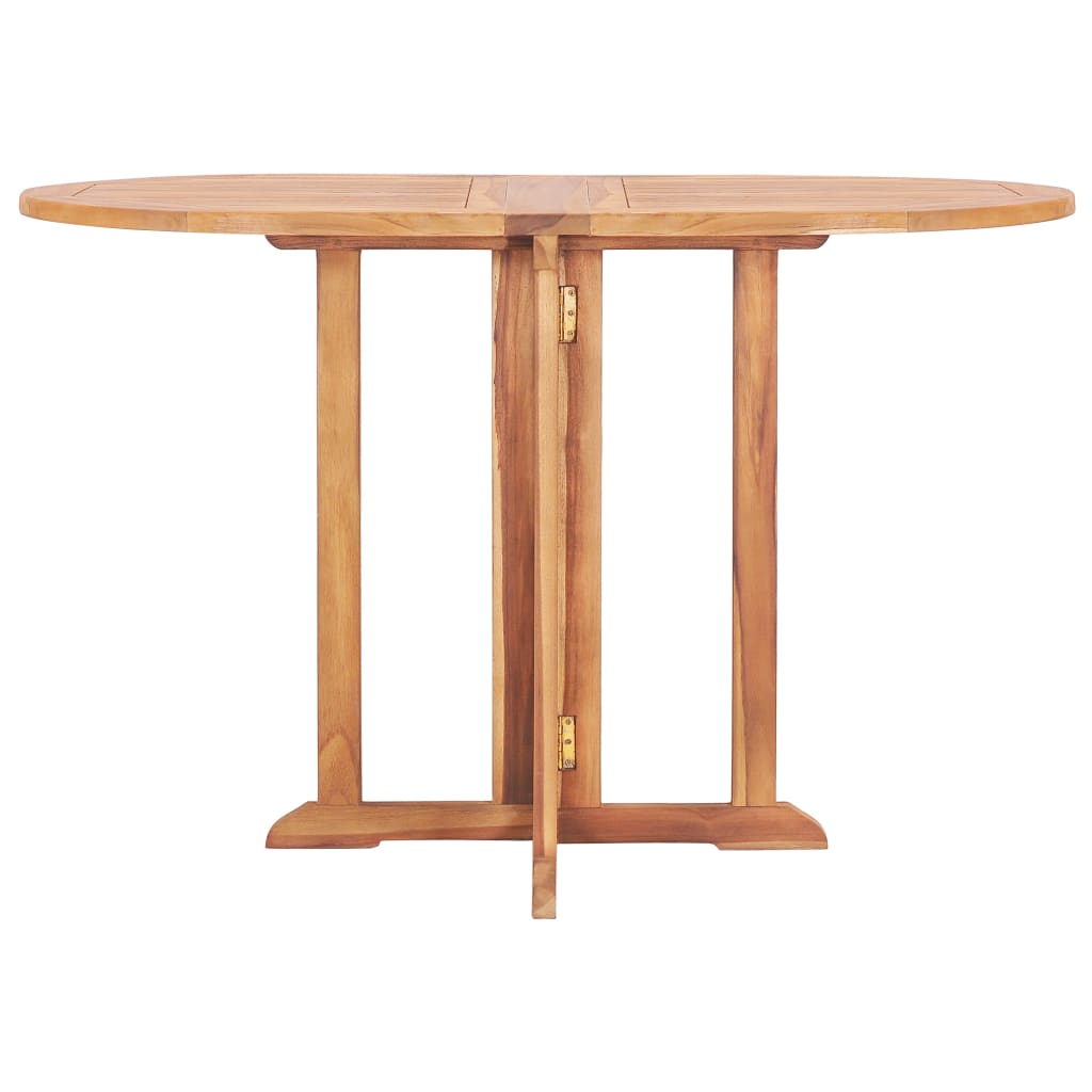 vidaXL Set da Pranzo da Esterno Pieghevole 5 pz Legno Massello di Teak