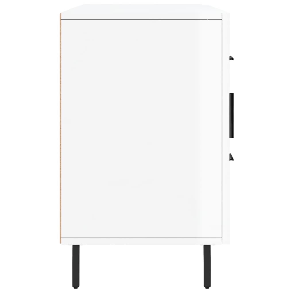 vidaXL Credenza Bianco Lucido 100x36x60 cm in Legno Multistrato