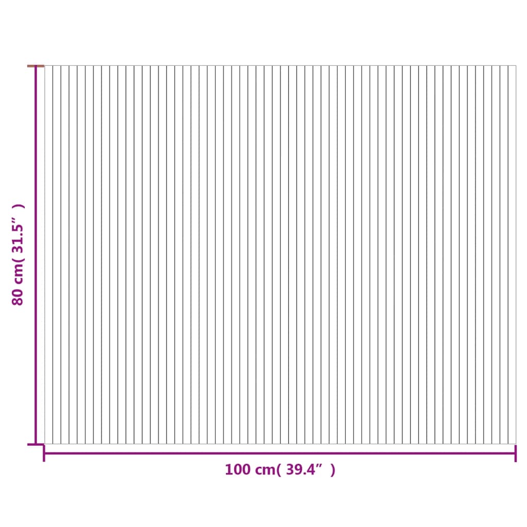 vidaXL Tappeto Rettangolare Marrone 80x100 cm in Bambù