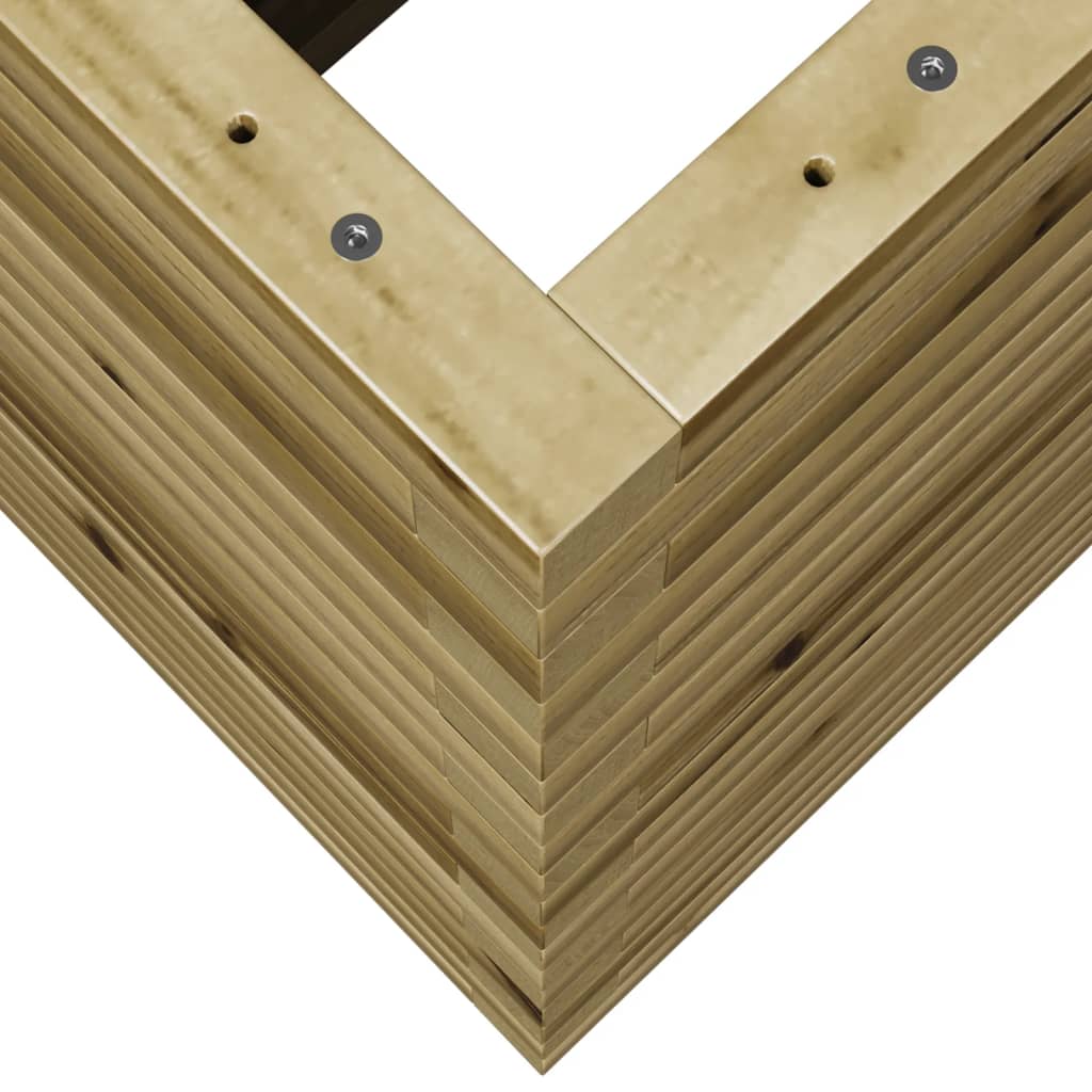 vidaXL Fioriera da Giardino 70x40x68,5 cm in Legno di Pino Impregnato