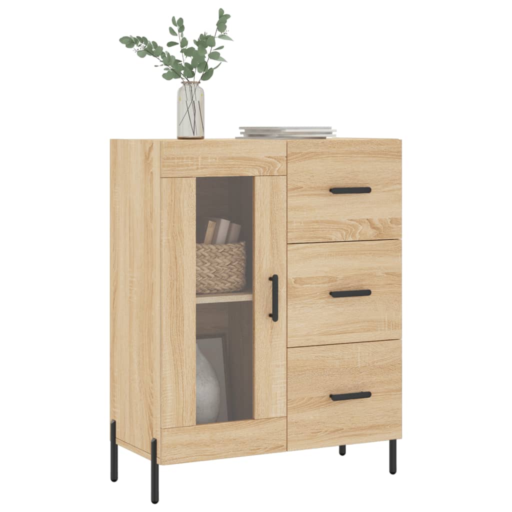 vidaXL Credenza Rovere Sonoma 69,5x34x90 cm in Legno Multistrato