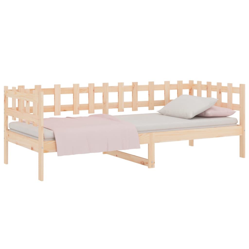 vidaXL Dormeuse senza Materasso 90x200 cm in Legno Massello di Pino