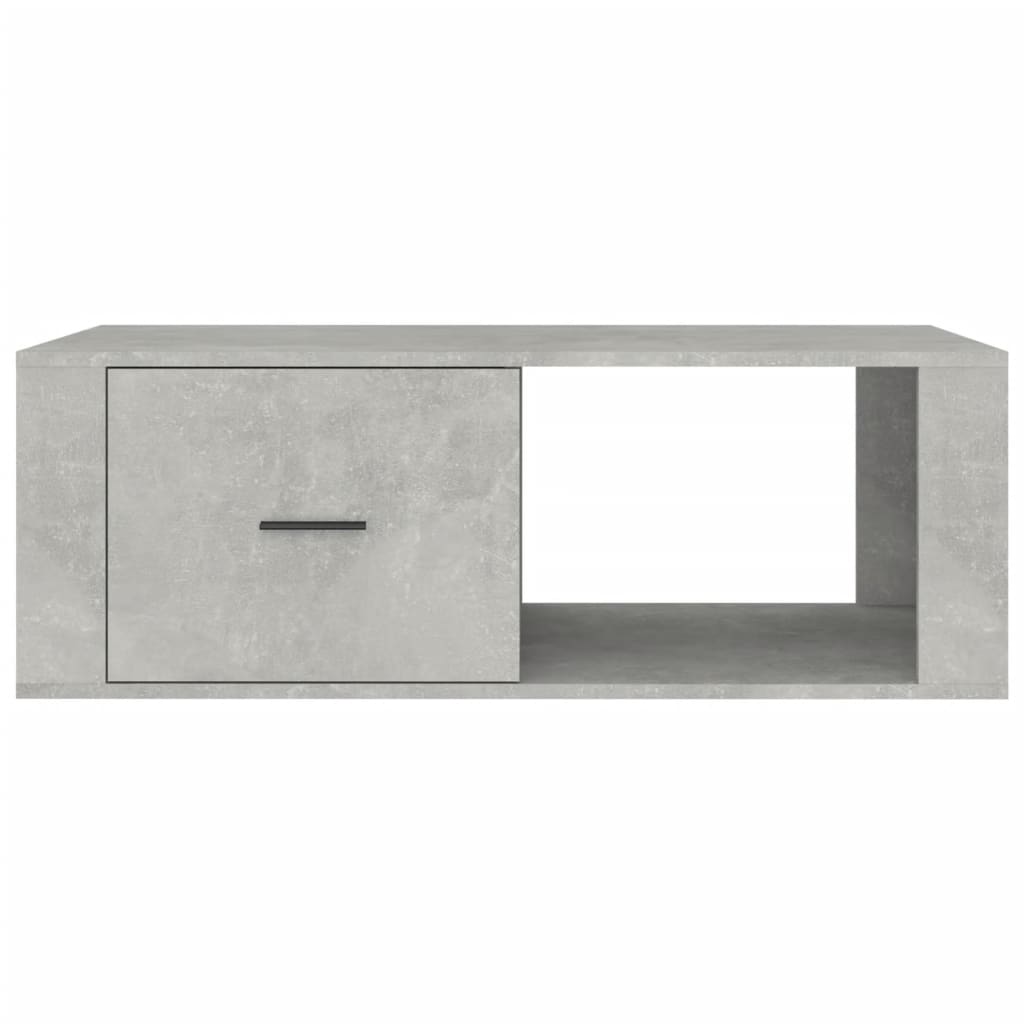 vidaXL Tavolino Salotto Grigio Cemento 100x50,5x35cm Legno Multistrato