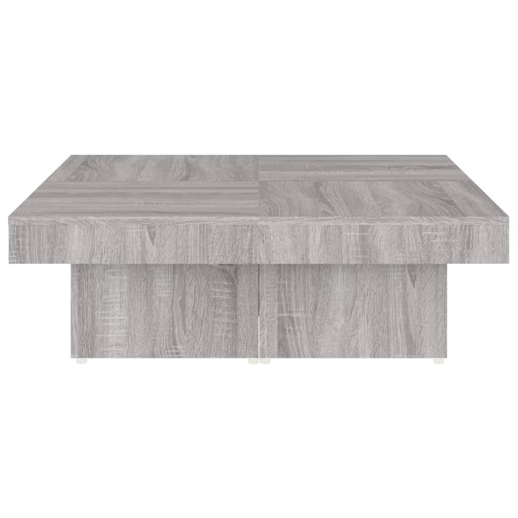 vidaXL Tavolino da Salotto Grigio Sonoma 90x90x28 cm Legno Multistrato