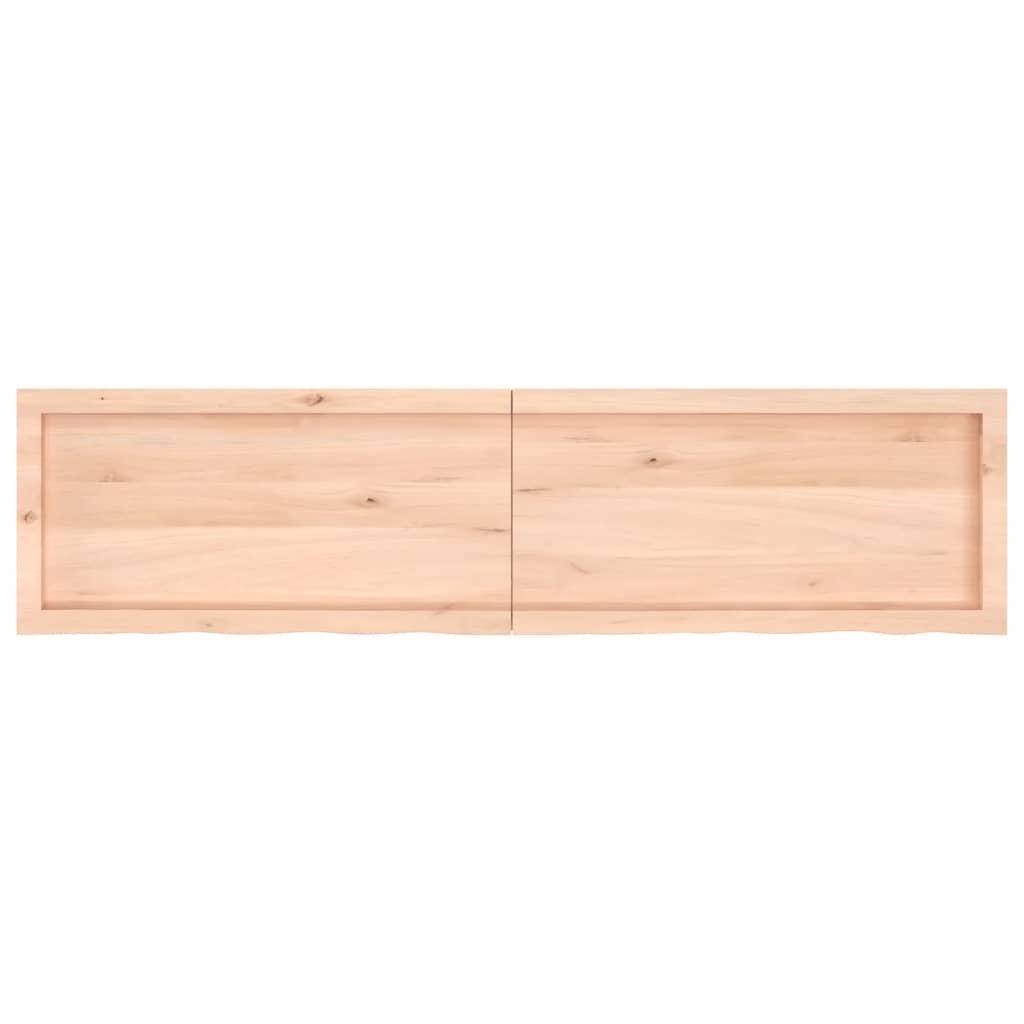 vidaXL Piano Bagno 160x40x(2-4) cm in Legno Massello Non Trattato