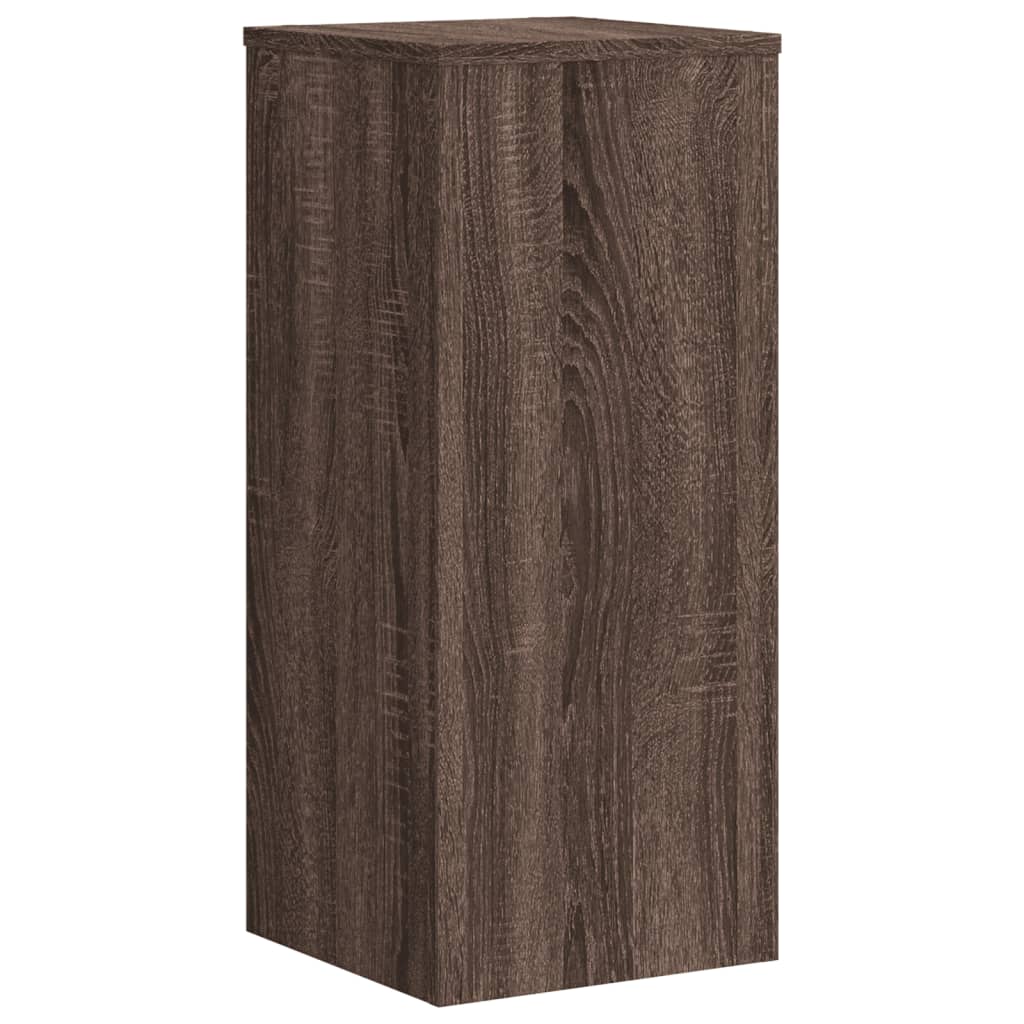 vidaXL Supporti per Piante 2 pz Marrone 30x30x70 cm Legno Multistrato