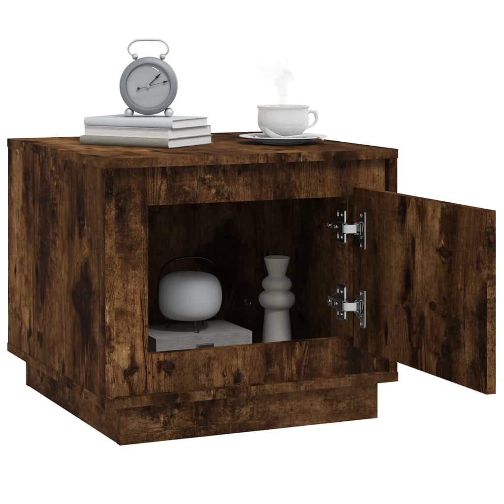 vidaXL Tavolino da Salotto Rovere Fumo 51x50x44 cm Legno Multistrato