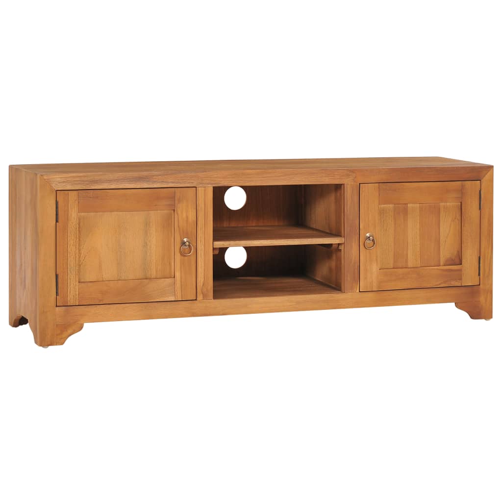 vidaXL Mobile TV 115x30x40 cm in Legno Massello di Teak