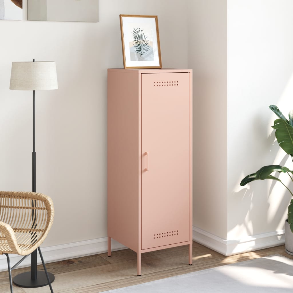 vidaXL Credenza Rosa 36x39x113 cm in Acciaio