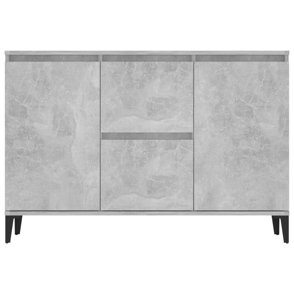 vidaXL Credenza Grigio Cemento 104x35x70 cm in Legno Multistrato