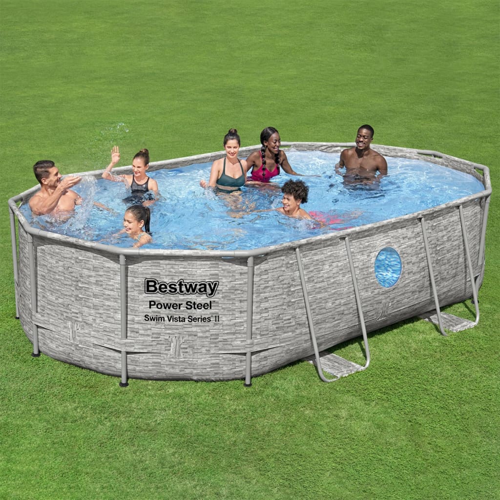 Bestway Set Piscina Power Steel 488x305x107 cm