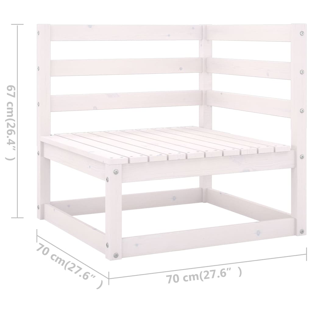 vidaXL Set Divani Giardino 6 pz con Cuscini in Legno Massello di Pino