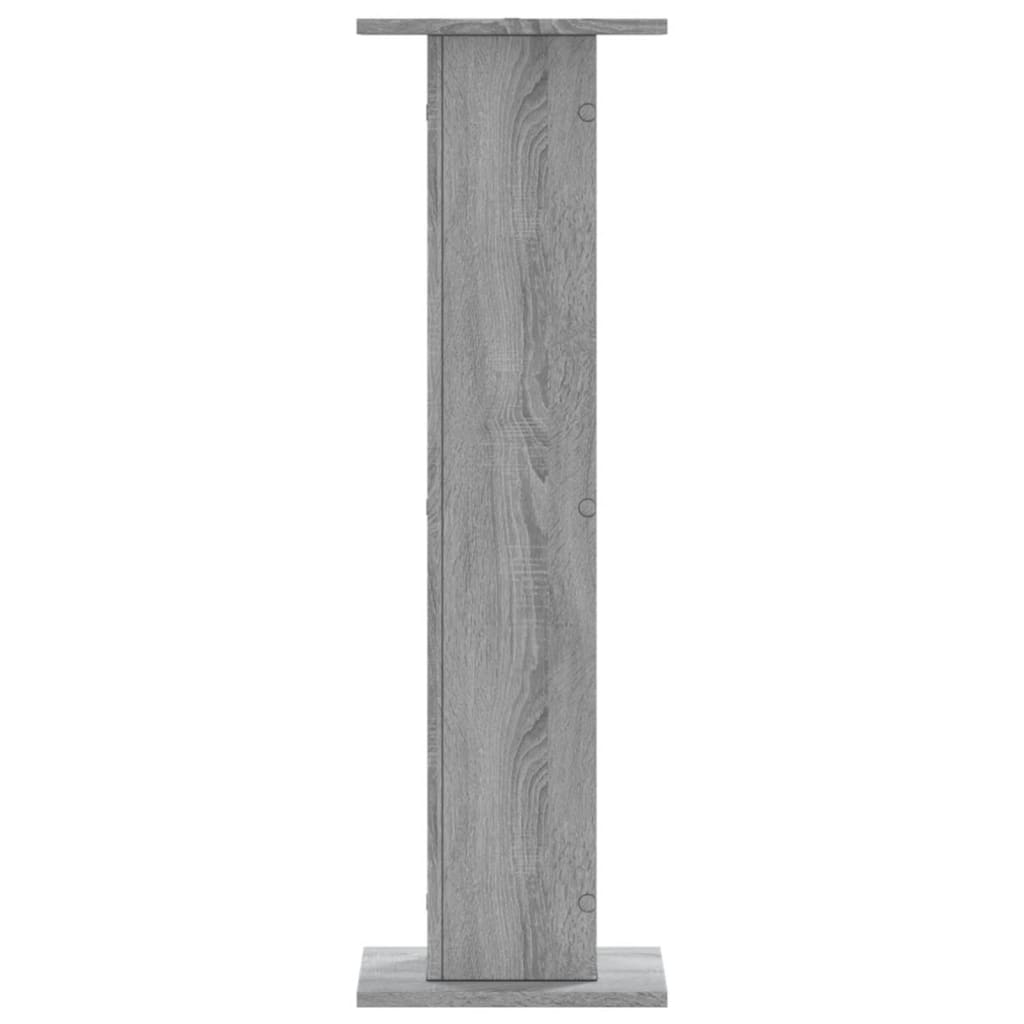 vidaXL Supporti per Piante 2 pz Grigio Sonoma 30x30x95cm in Truciolato