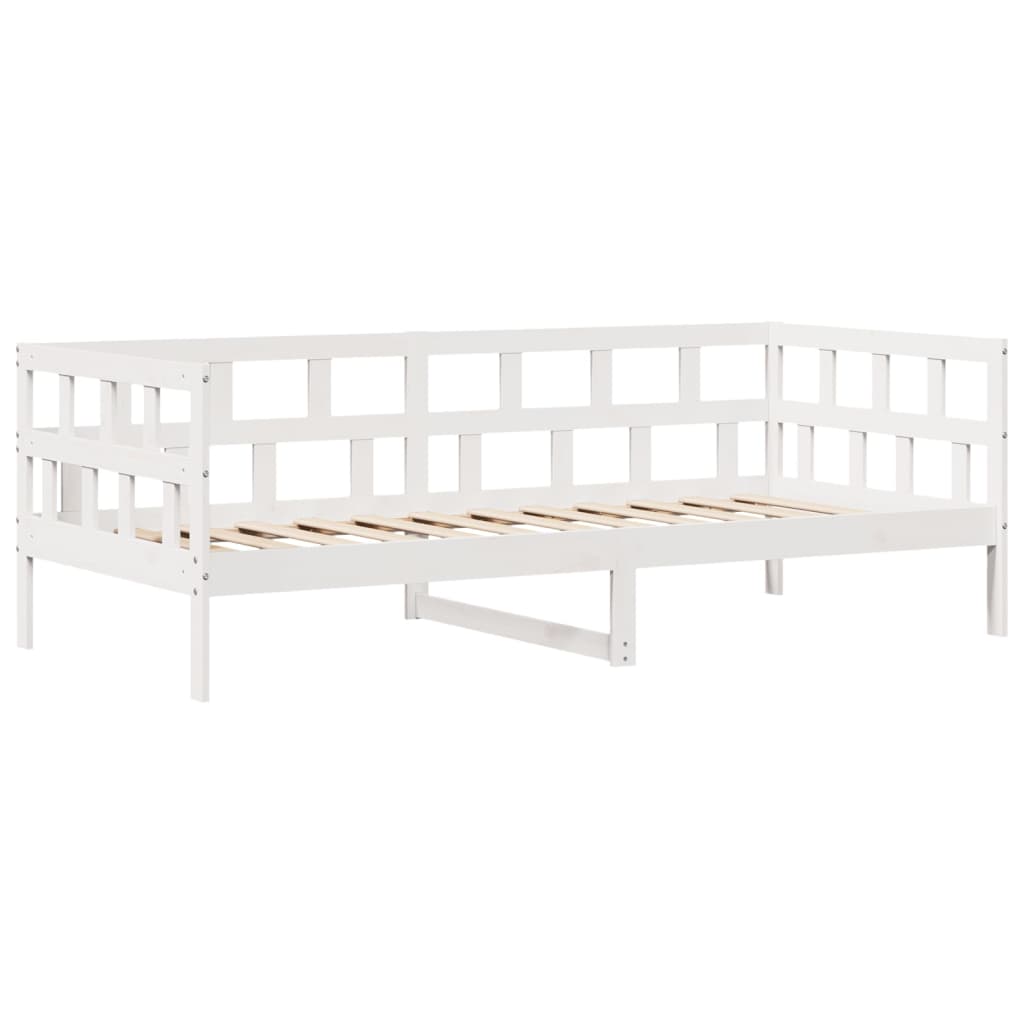 vidaXL Dormeuse con Cassetti Bianco 90x200 cm Legno Massello di Pino