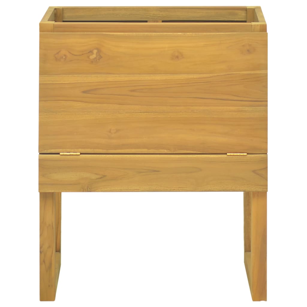 vidaXL Mobile da Bagno 60x40x75 cm in Legno Massello di Teak