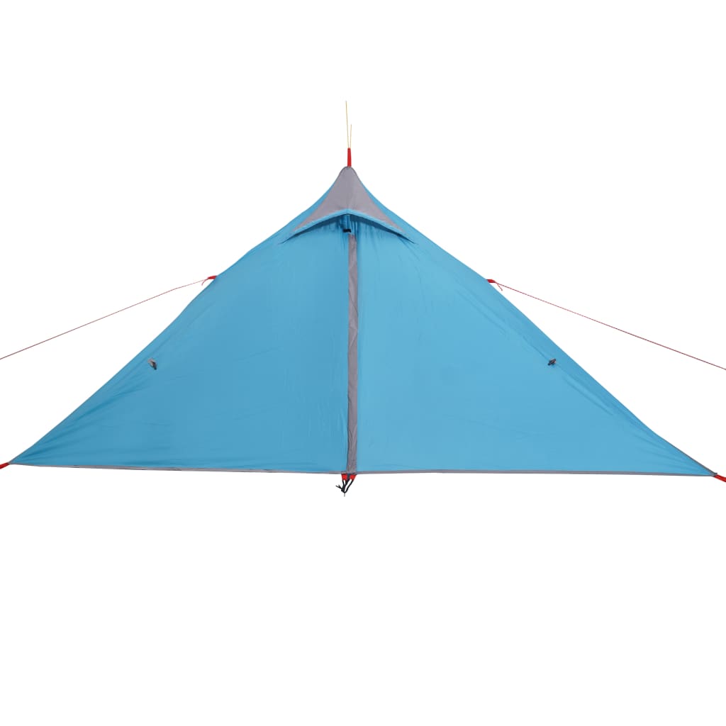 vidaXL Tenda da Campeggio Tipi per 1 Persona Blu Impermeabile