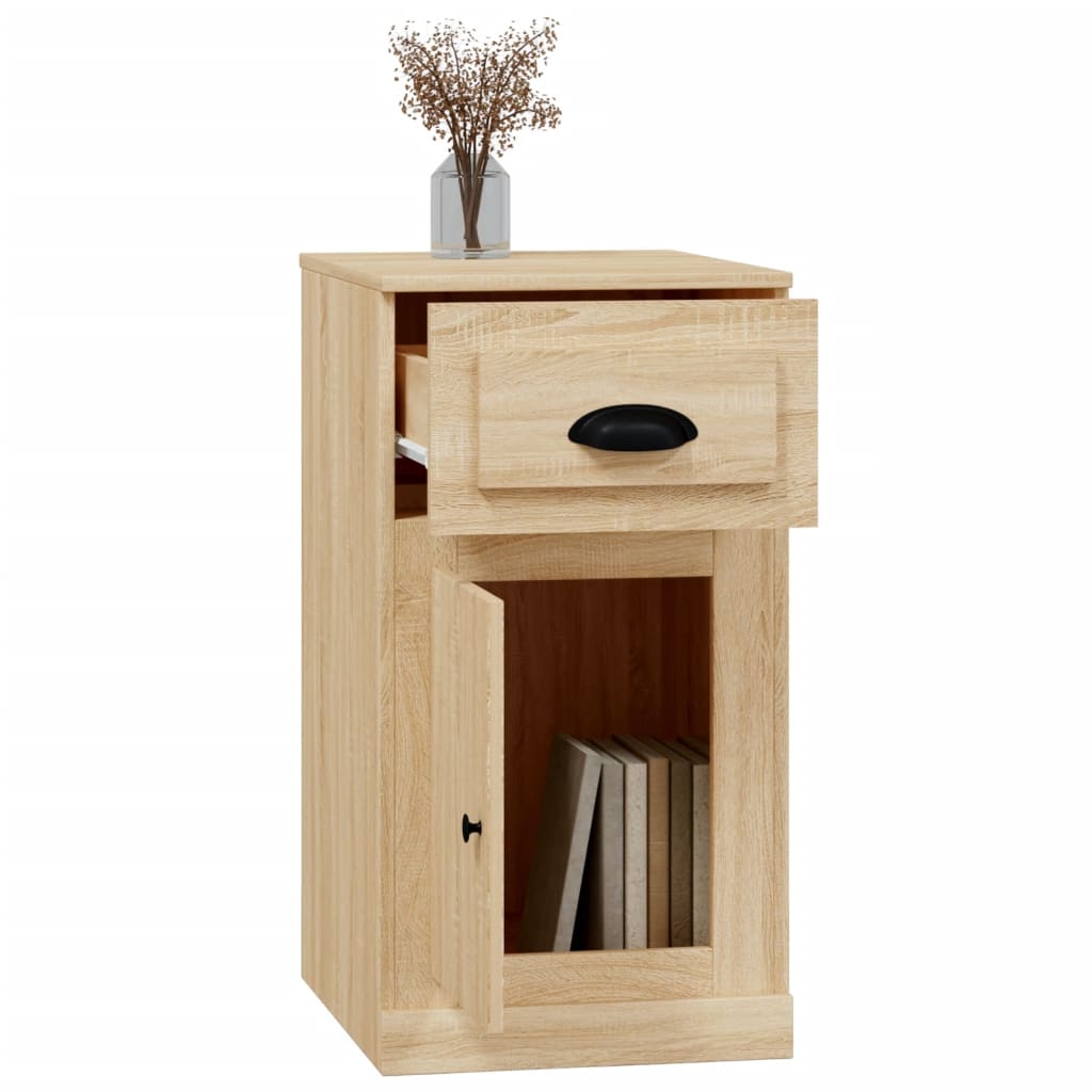 vidaXL Mobiletto Cassetto Rovere Sonoma 40x50x75 cm Legno Multistrato