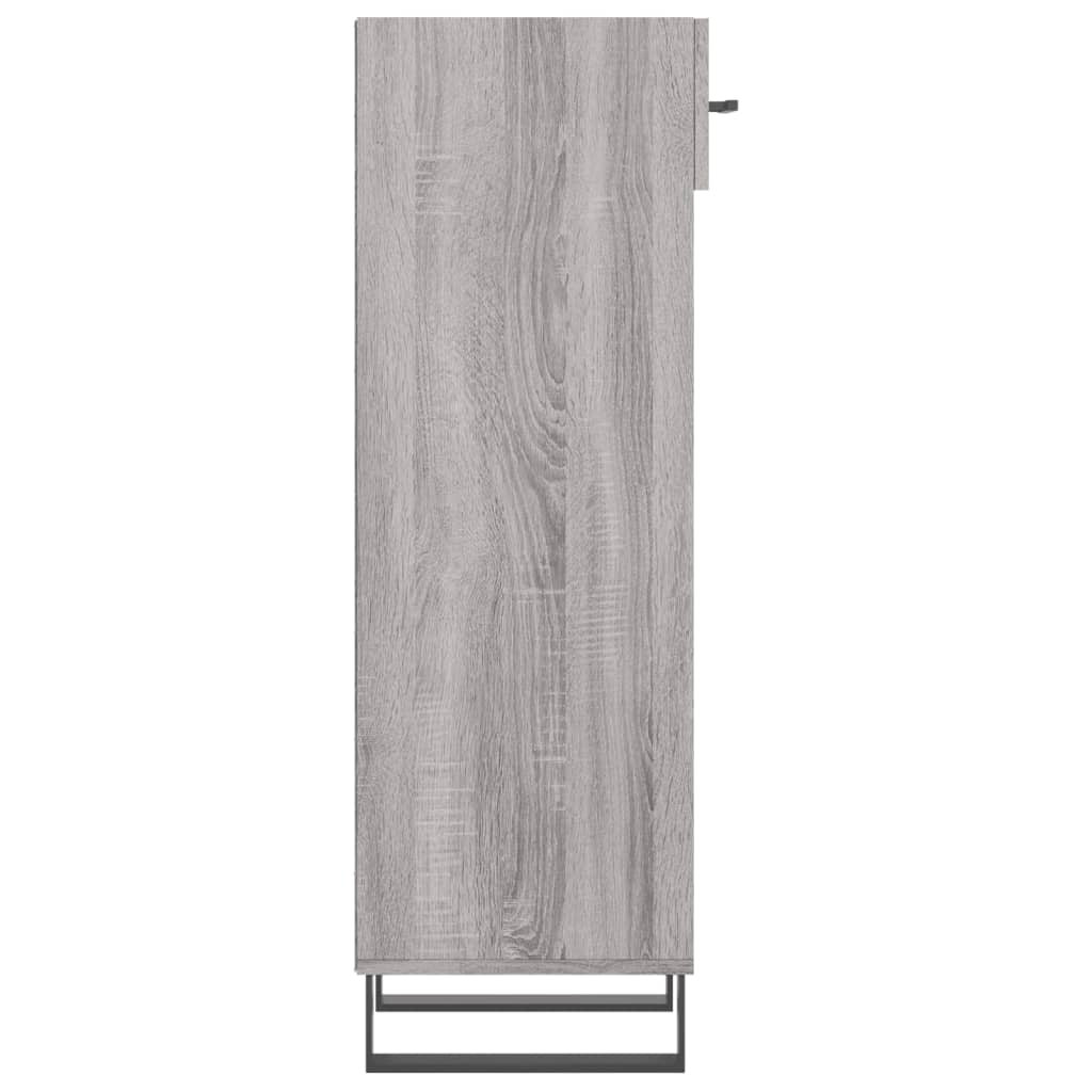 vidaXL Scarpiera Grigio Sonoma 30x35x105 cm in Legno Multistrato