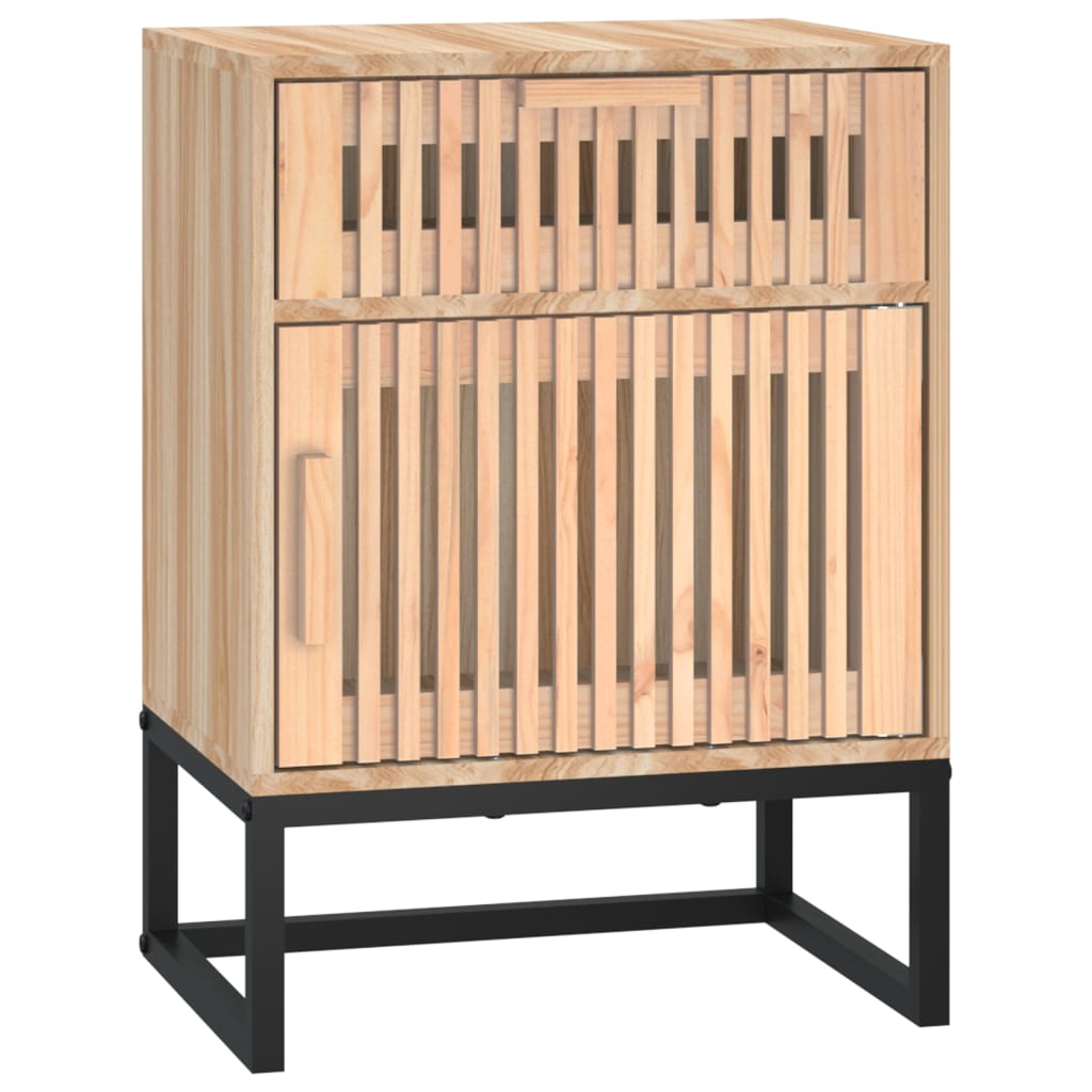 vidaXL Comodini 2 pz 40x30x55,5 cm Legno Multistrato e Ferro