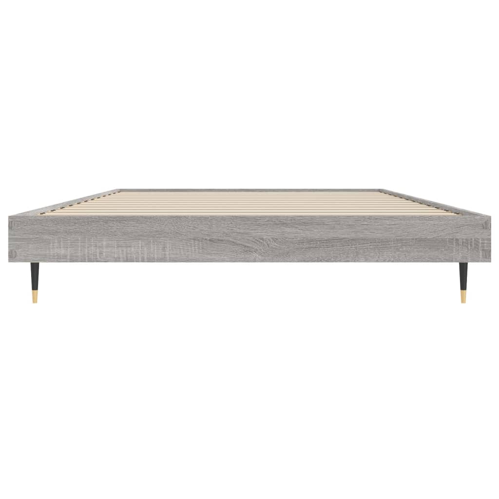 vidaXL Giroletto Grigio Sonoma 90x190 cm in Legno Multistrato