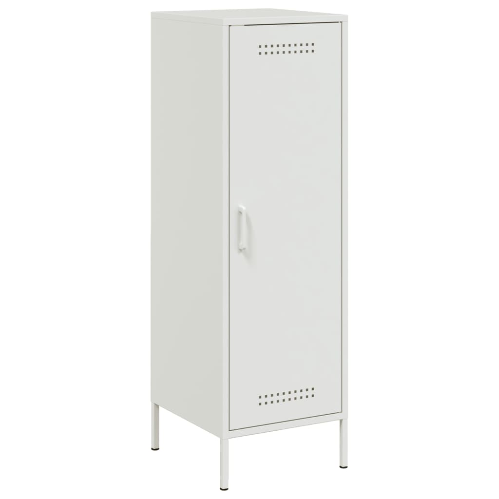 vidaXL Credenza Bianca 36x39x113 cm in Acciaio