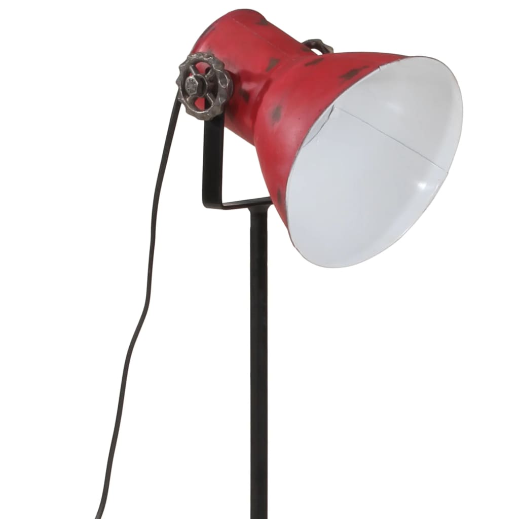 vidaXL Lampada da Terra 25 W Rosso Anticato 35x35x65/95 cm E27