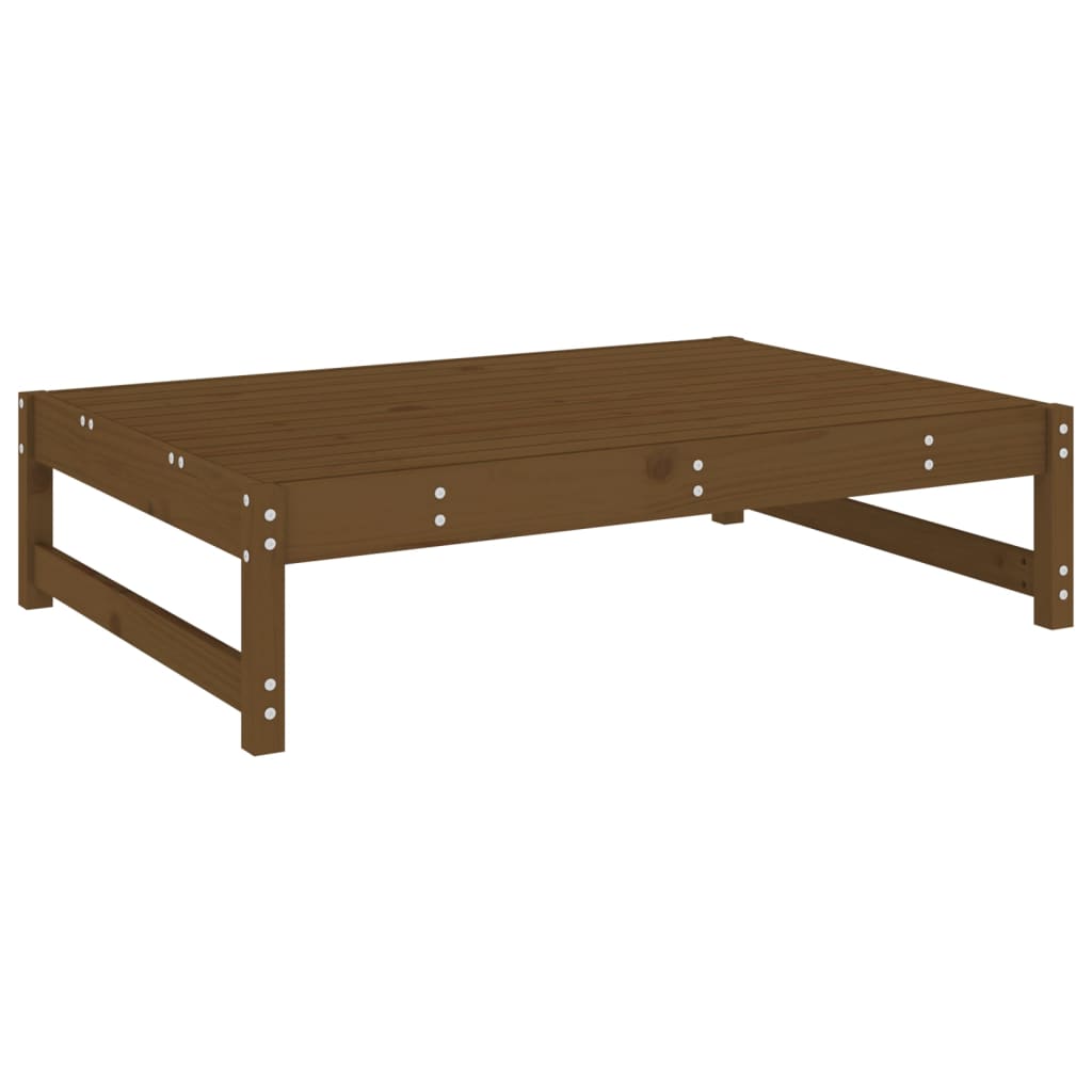 vidaXL Poggiapiedi Giardino Marrone Ambra 120x80cm Legno Massello Pino