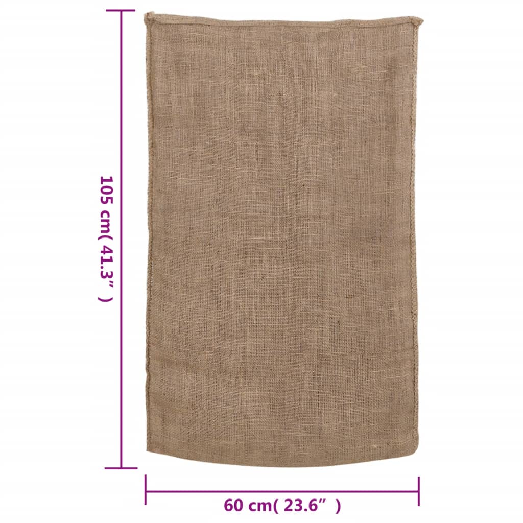 vidaXL Sacchi di Iuta 30pz 60x105 cm 100% Iuta 220 gsm