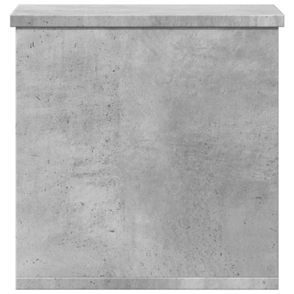 vidaXL Contenitore Portaoggetti Grigio Cemento 30x35x35cm Truciolato