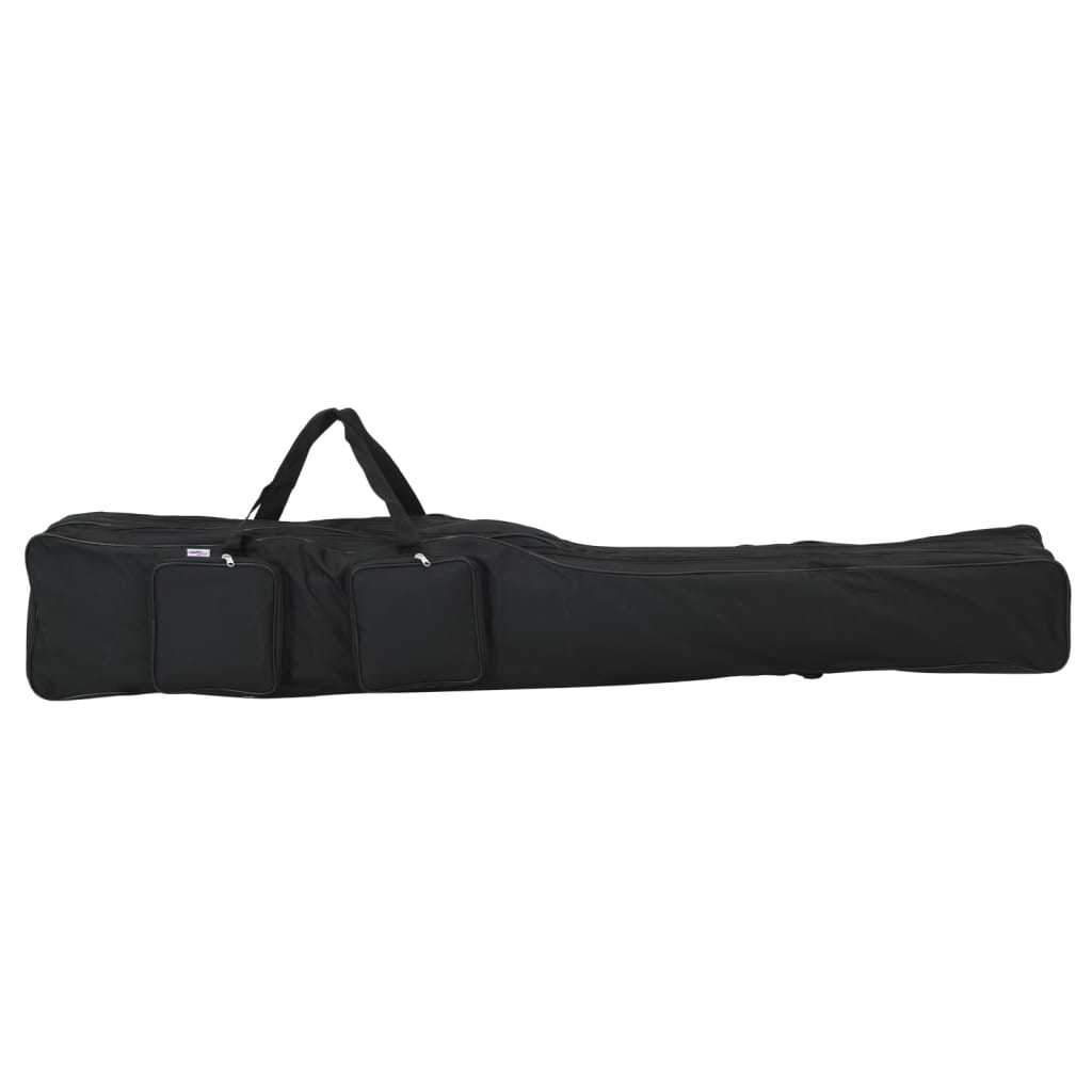 vidaXL Borsa per Canna da Pesca Nera 160 cm in Tessuto Oxford