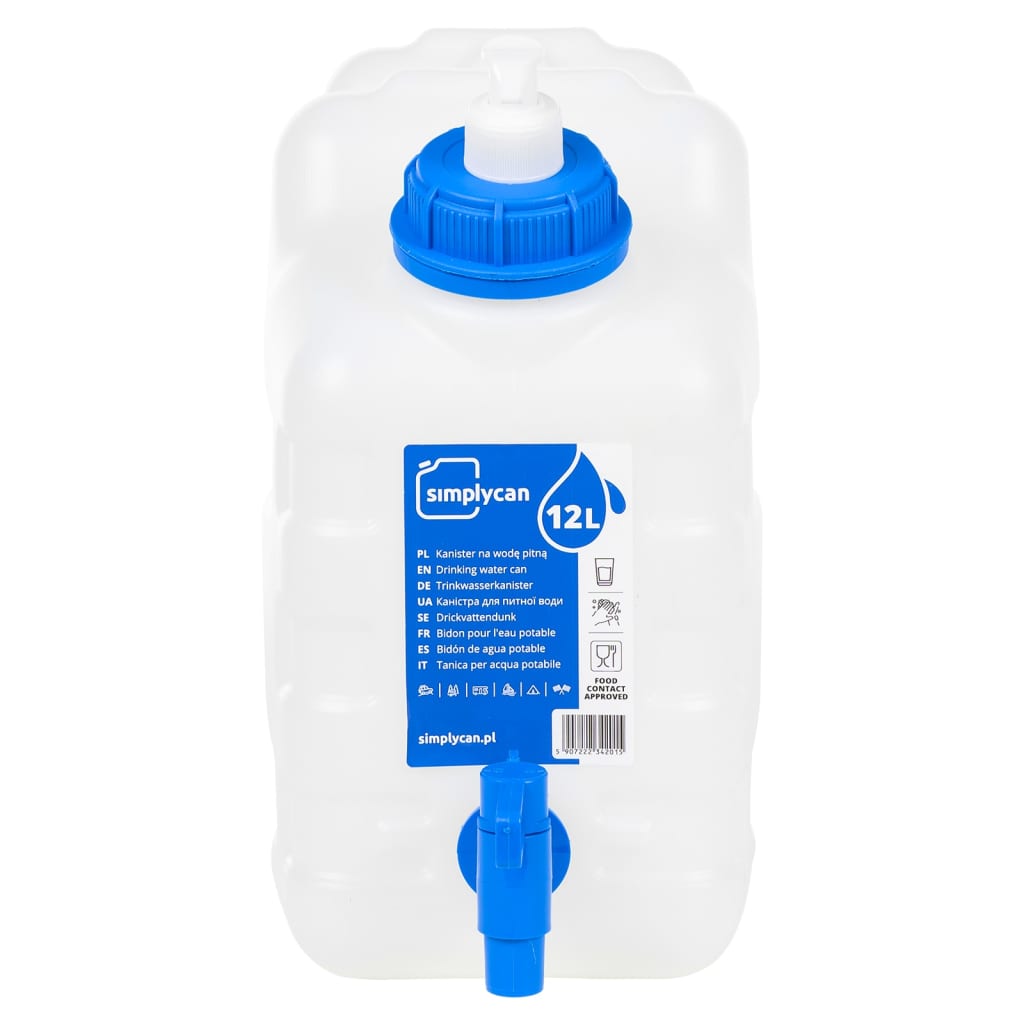 vidaXL Contenitore Acqua Rubinetto e Dispenser Sapone 10 L in Plastica