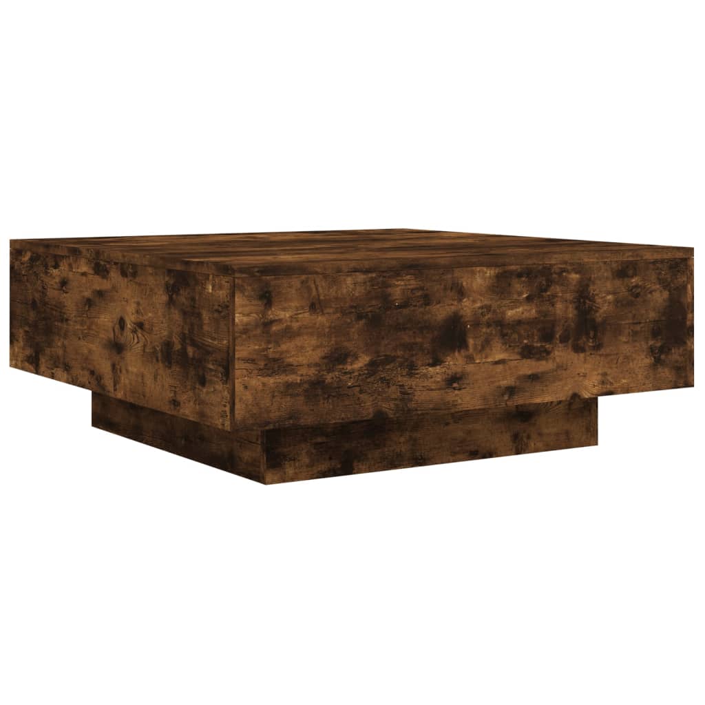 vidaXL Tavolino da Salotto Rovere Fumo 80x80x31 cm Legno Multistrato