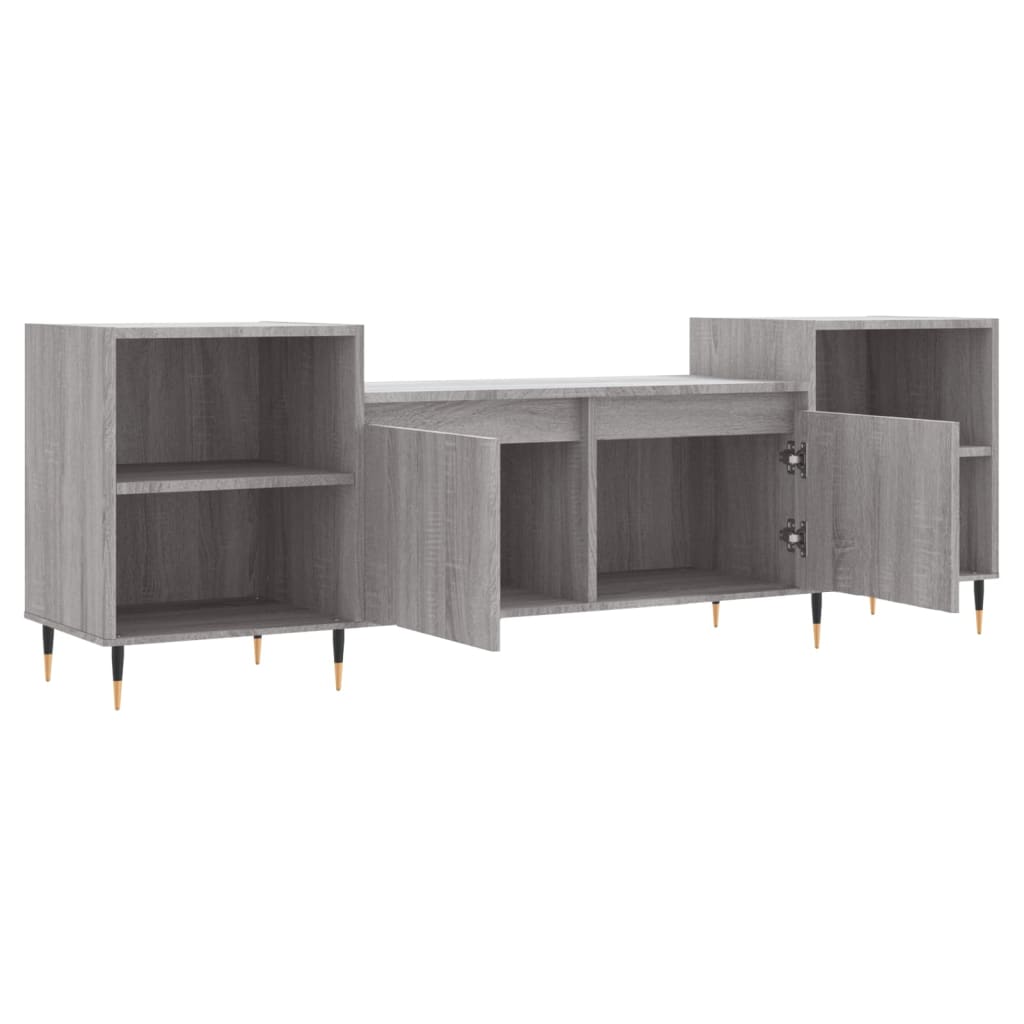 vidaXL Mobile TV Grigio Sonoma 160x35x55 cm in Legno Multistrato