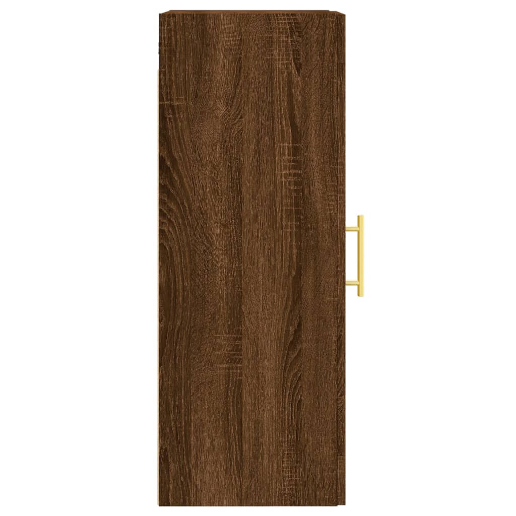 vidaXL Mobile a Parete Rovere Marrone 34,5x34x90 cm Legno Multistrato