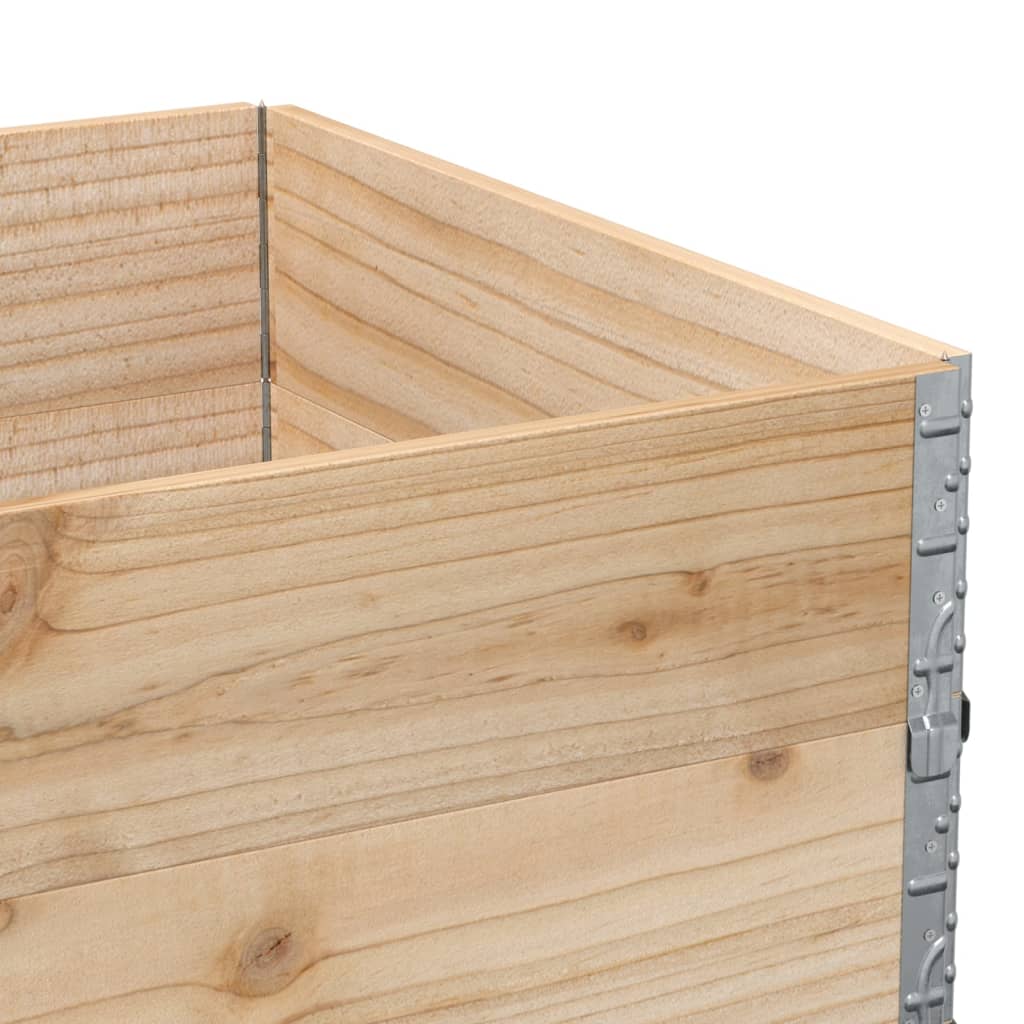 vidaXL Paretali per Pallet 2 pz 120x80 cm in Legno Massello di Pino