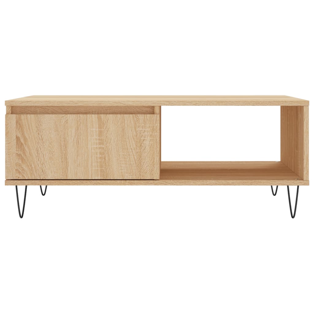 vidaXL Tavolino da Salotto Rovere Sonoma 90x60x35 cm Legno Multistrato