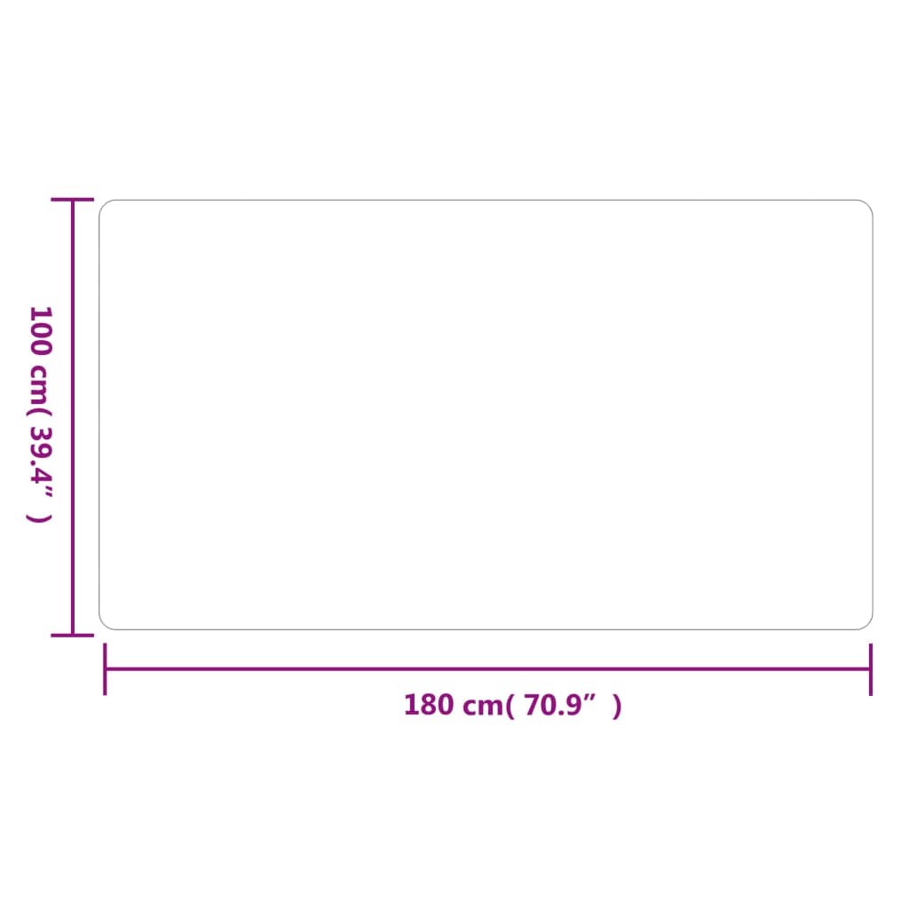 vidaXL Tappeto Corsia Antracite 100x180 cm