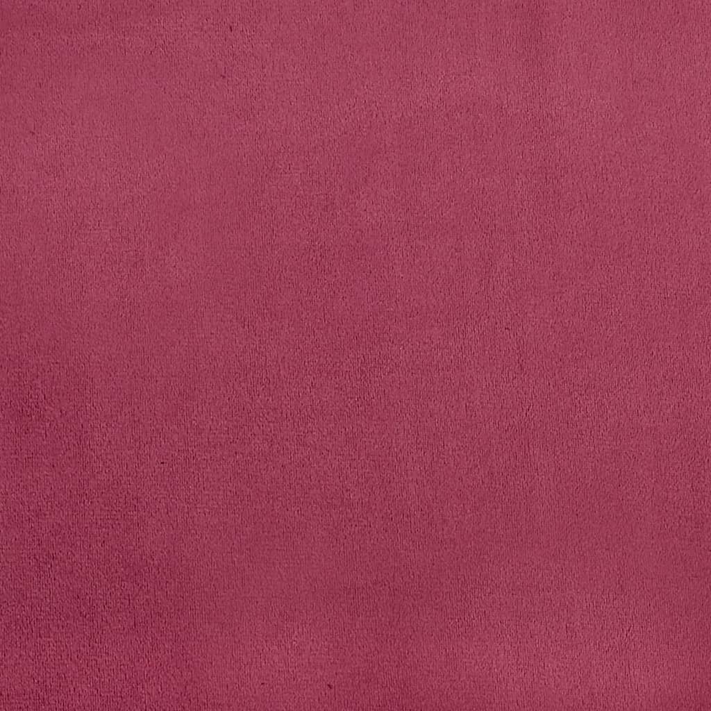 vidaXL Poltrona Rosso Vino 62x79x79 cm Velluto