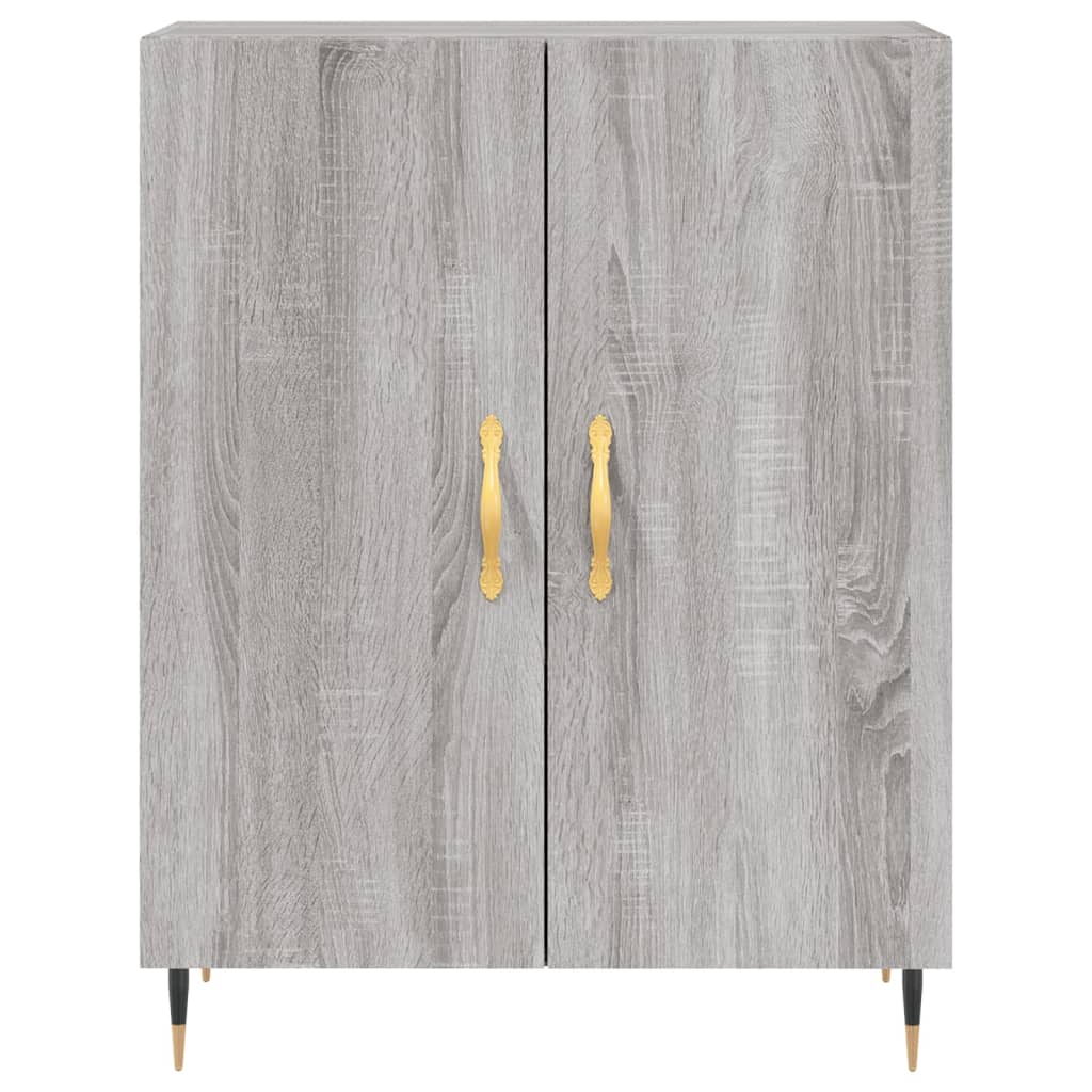 vidaXL Credenza Grigio Sonoma 69,5x34x180 cm in Legno Multistrato