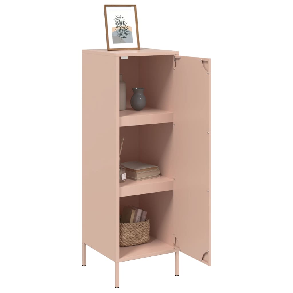 vidaXL Credenza Rosa 36x39x113 cm in Acciaio