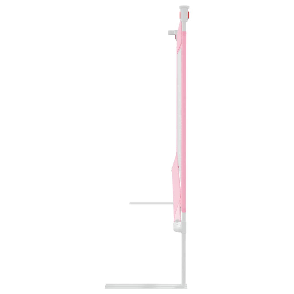 vidaXL Sponda Letto di Sicurezza per Bambini Rosa 100x25cm in Tessuto