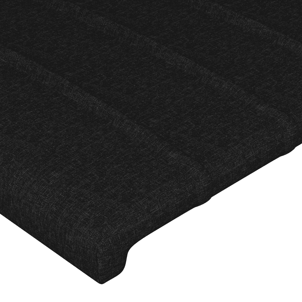 vidaXL Giroletto a Molle con Materasso Nero 80x200 cm inTessuto