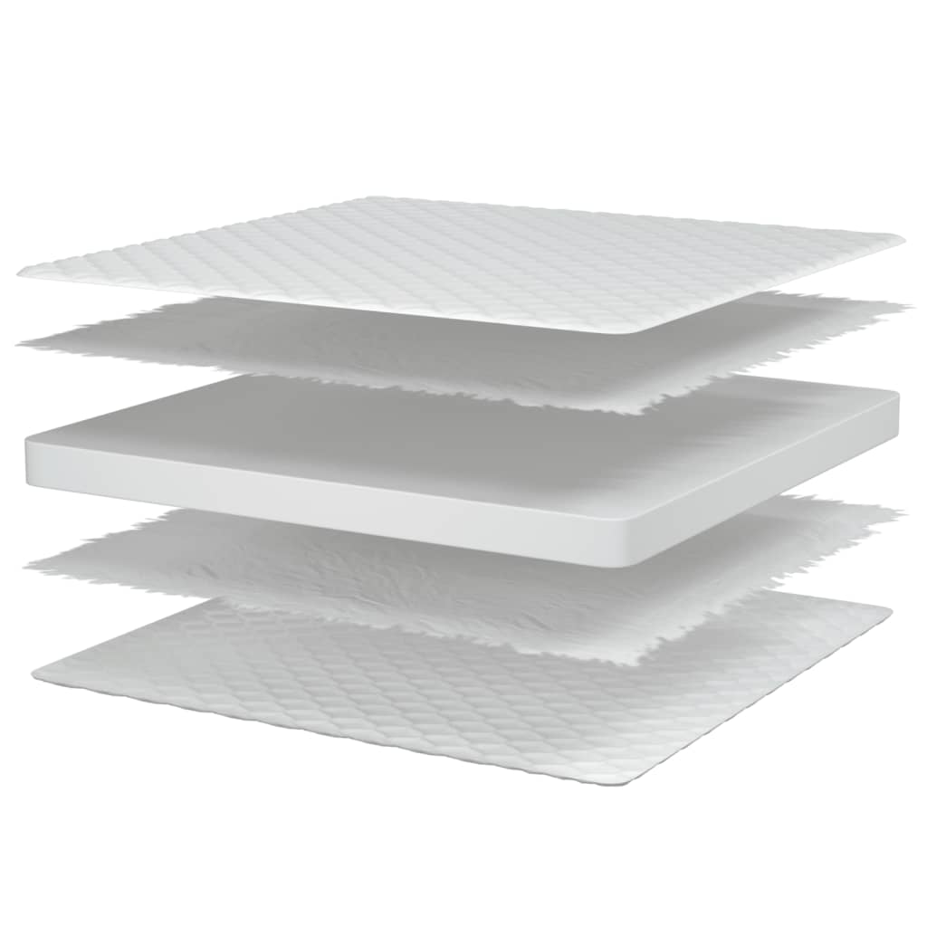 vidaXL Materasso Viscoelastico Bianco 90x190x17 cm