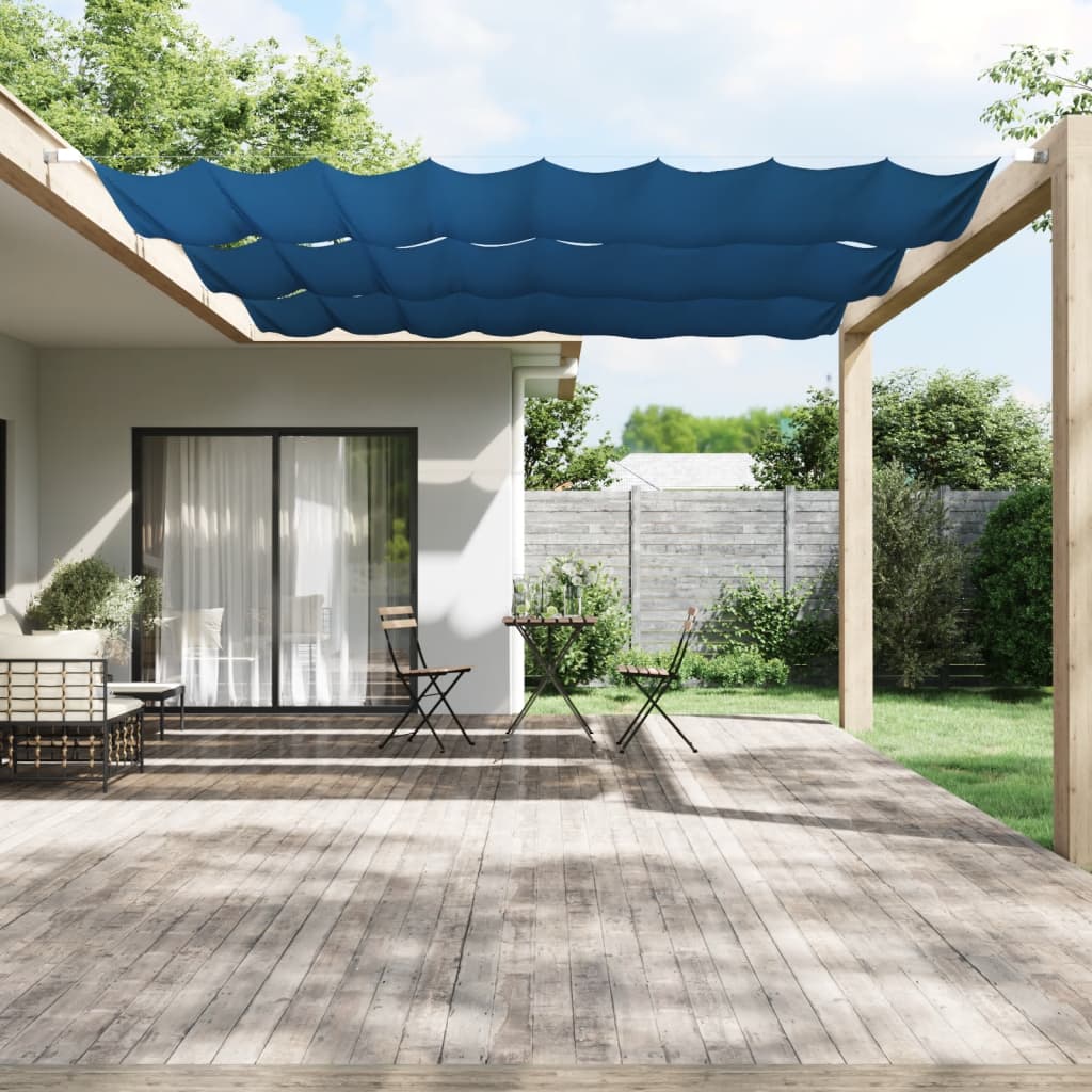 vidaXL Paravento Verticale Blu 180x360 cm in Tessuto Oxford