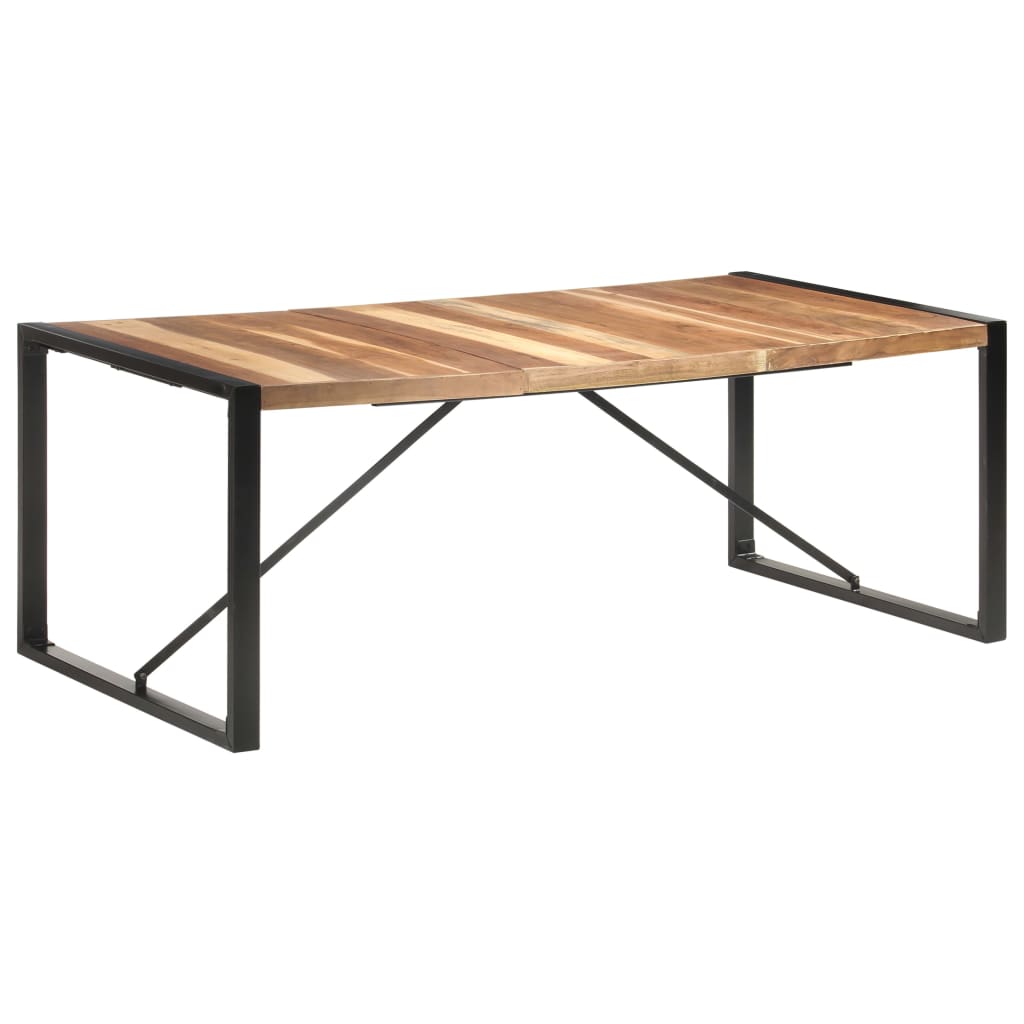 vidaXL Tavolo da Pranzo 200x100x75 cm in Legno Massello