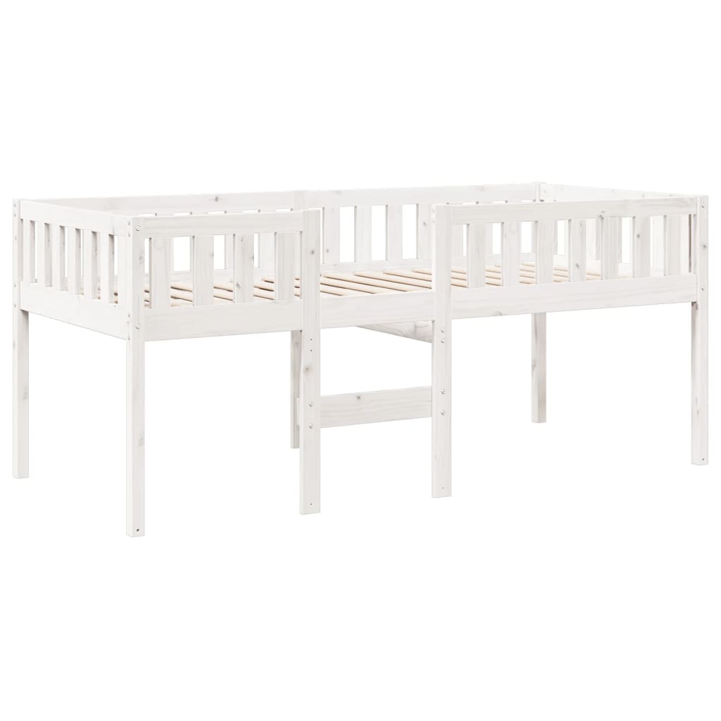 vidaXL Letto per Bambini senza Materasso Bianco 75x190cm Massello Pino