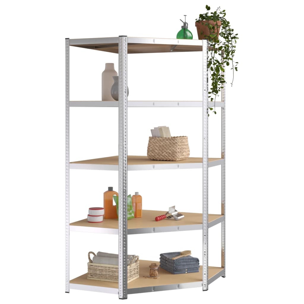 Scaffale a pavimento da quattro cubi allineati di 37 cm in MDF con finitura  colore grigio Vida XL - Habitium®