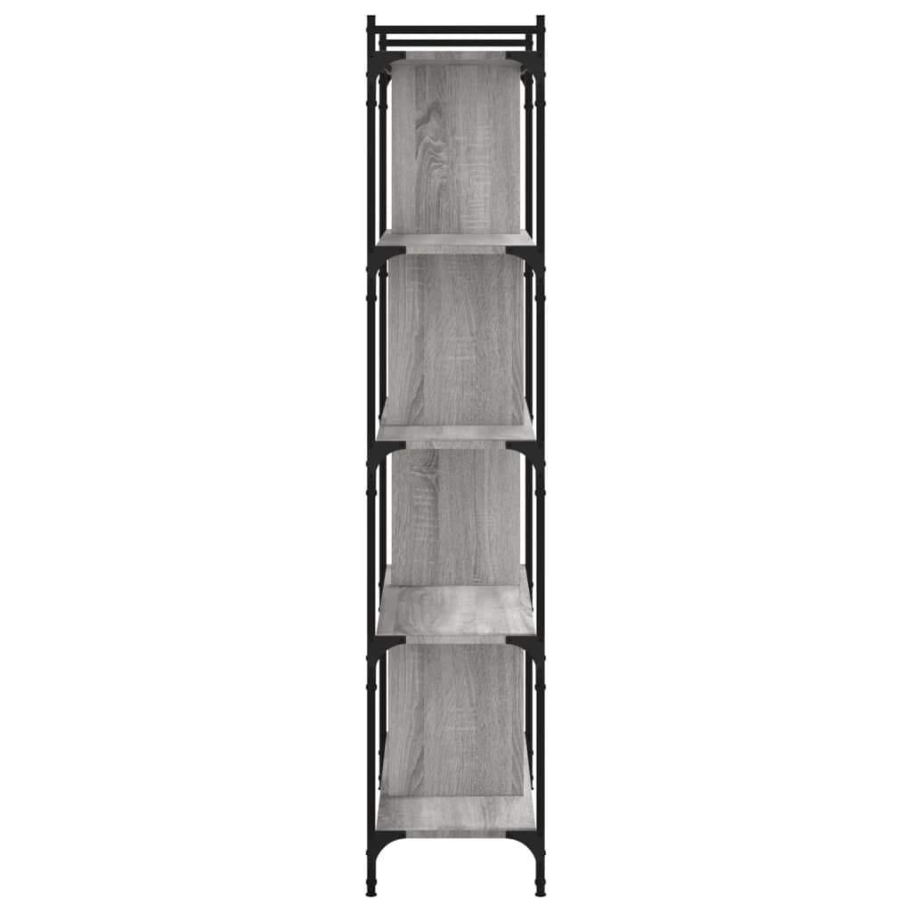 vidaXL Libreria Grigio Sonoma 5 Ripiani 76x32x158 cm Legno Multistrato